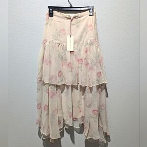 LoveShackFancy Alex Midi Skirt